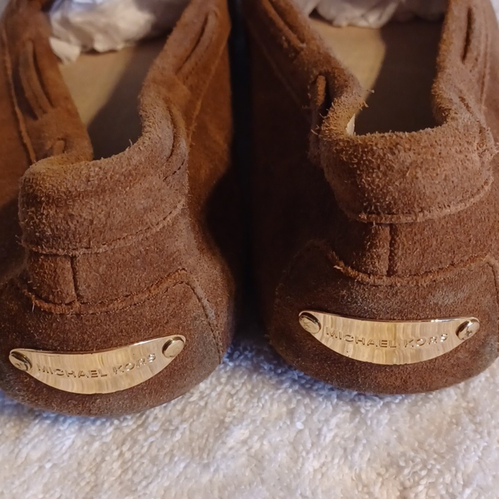 Michael Kors leather flats women's size 8 brown - Picture 6 of 6